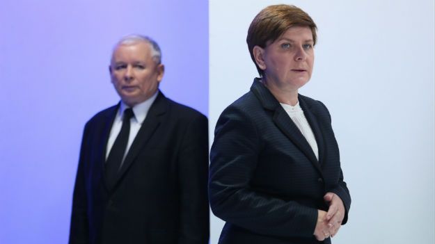 Jarosław Kaczyński i Beata Szydło