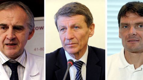 Od lewej: Marian Zembala, Andrzej Czerwiński, Adam Korol