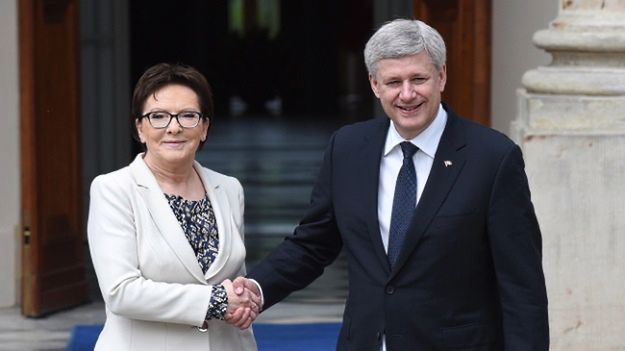Ewa Kopacz i Stephen Harper