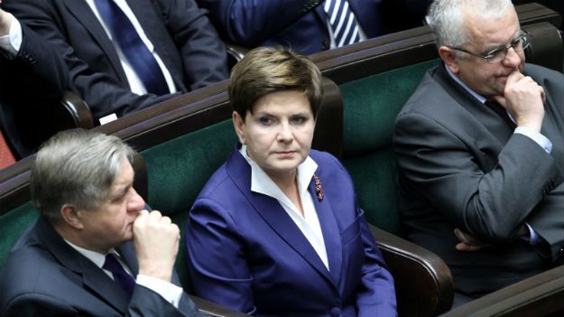 Beata Szydło podczas pierwszego posiedzenia Sejmu VIII kadencji
