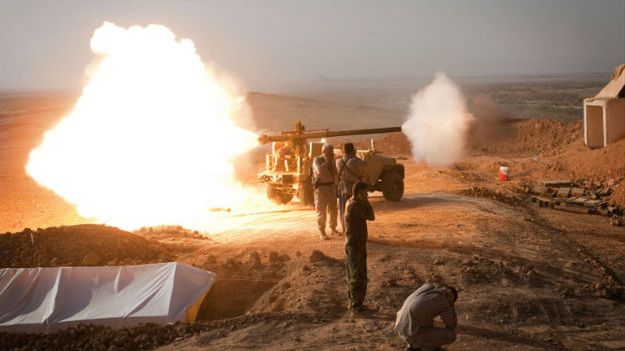 Siły kurdyjskie w czasie walki