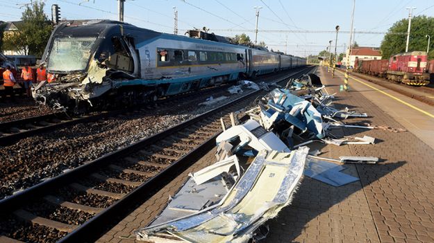 Miejsce wypadku koło koło miejscowości Studenka.