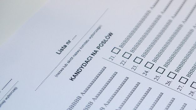 Wzór karty do głosowania