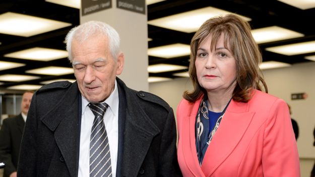 Marszałek senior Kornel Morawiecki i posłanka niezależna Małgorzata Zwiercan