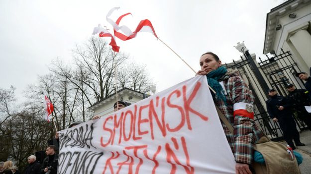 Protest pod ambasadą Rosji w Warszawie