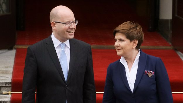 Premier Beata Szydło oraz premier Czech Bohuslav Sobotka