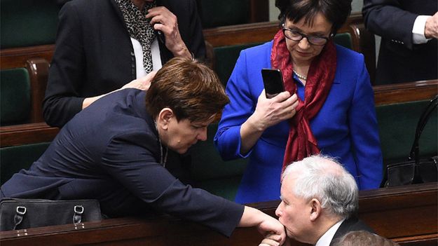 Beata Szydło i Jarosław Kaczyński