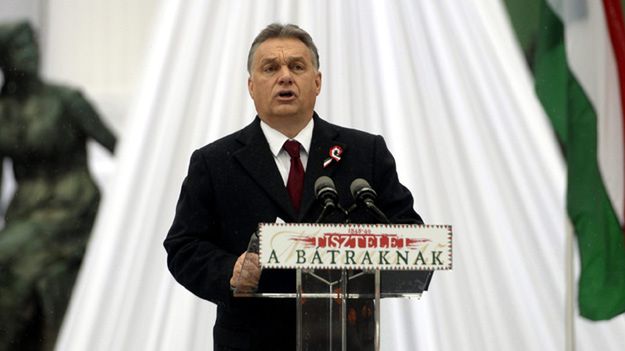 Viktor Orban przemawia w Budapeszcie