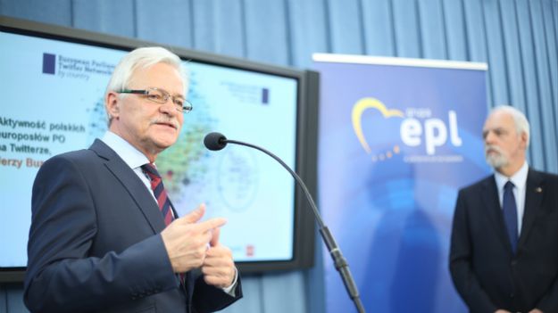 Europosłowie: Tadeusz Zwiefka (z lewej) i Jan Olbrycht (z prawej)