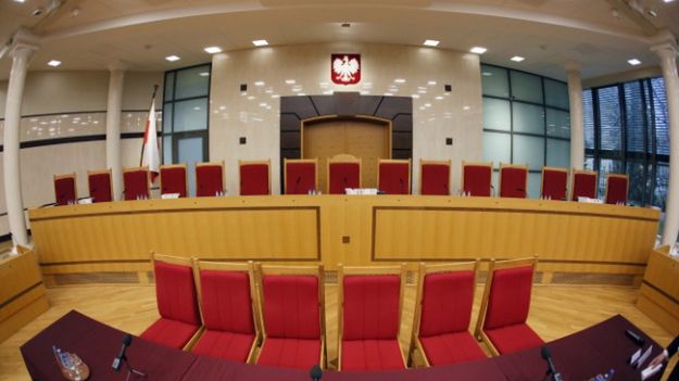 Duża sala rozpraw w Trybunale Konstytucyjnym w Warszawie