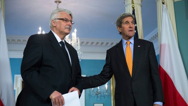 Szef polskiego MSZ Witold Waszczykowski i sekretarz stanu USA John Kerry.