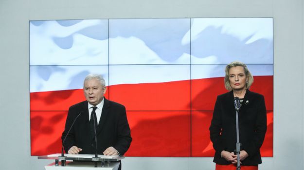 Jarosław Kaczyński i Anna Maria Anders