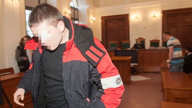 Oskarżony Tomasz K. po ogłoszeniu wyroku w 2012 r.