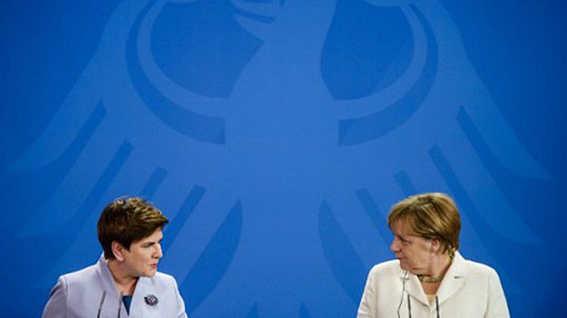 Premier Beata Szydło i kanclerz Angela Merkel; zdjęcie archiwalne