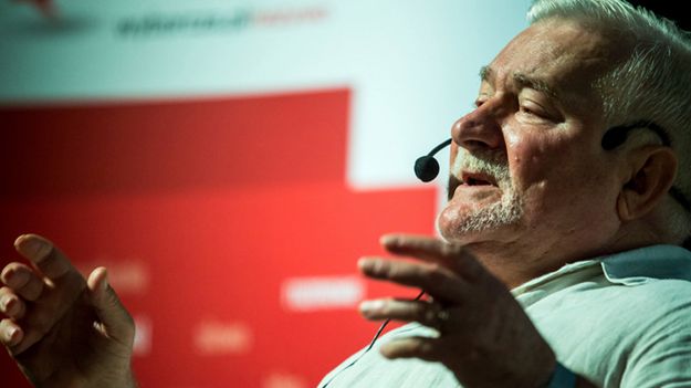 Lech Wałęsa na spotkaniu KOD w Bydgoszczy