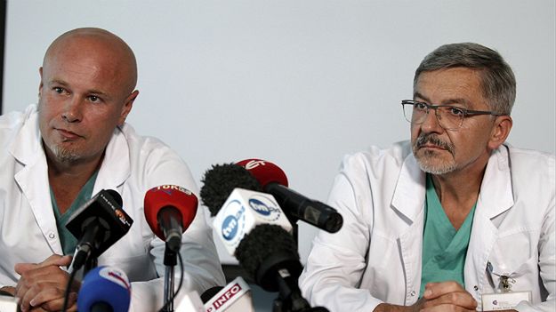 Prof. Adam Maciejewski (po lewej)i dr Mirosław Dobrut