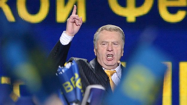 Lider Liberalno-Demokratycznej Partii Rosji Władimir Żyrinowski
