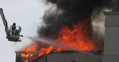 Pożar w Warszawie