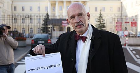 Oryginalny kandydat i zaskakujące hasło
