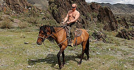 Władimir Putin na wakacjach