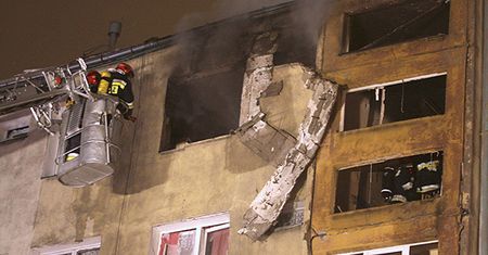 Kompletnie zniszczony blok