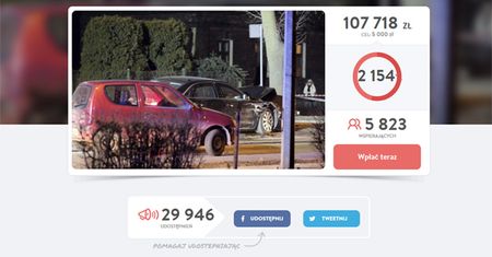 Zbiórka dla sprawcy wypadku premier przerosła wszelkie oczekiwania