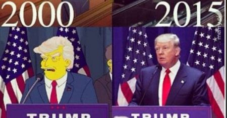 Mem z Simpsonami i Donaldem Trumpem to internetowy żart, ale jest w tym odrobina prawdy