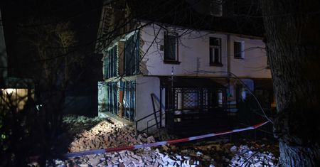 Eksplozja w Juszkowie. Zawaliła się ściana szczytowa domu