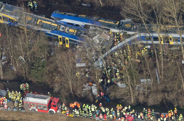 Miejsce wypadku w pobliżu miejscowości Bad Aibling