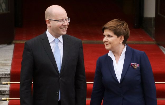 Premier Beata Szydło oraz premier Czech Bohuslav Sobotka