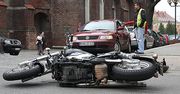 Zderzenie auta z motocyklem