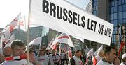 Stoczniowcy w Brukseli