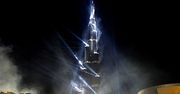 Nocny blask Wieży Dubaju