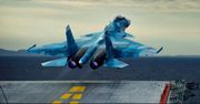 Katastrofa rosyjskiego myśliwca podczas lądowania na lotniskowcu