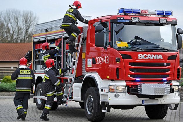 Gigantyczny pożar w Zieminie. Z ogniem walczy kilkudziesięciu strażaków