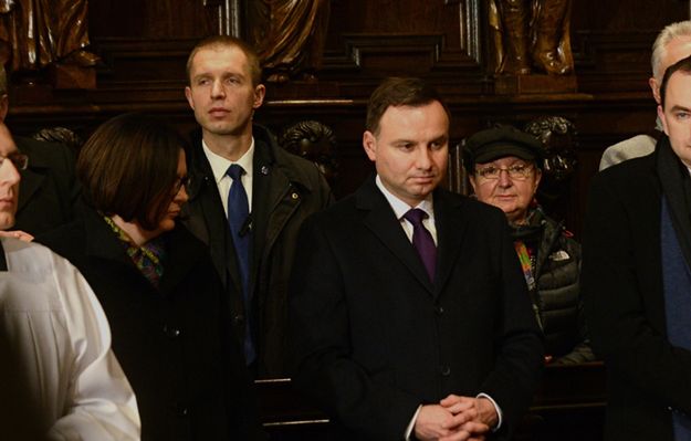 Andrzej Duda wziął udział w mszy w intencji ofiar katastrofy smoleńskiej