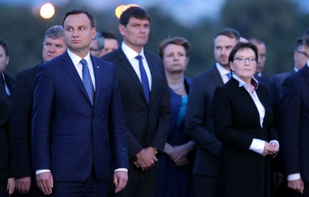Ewa Kopacz i Andrzej Duda nie podali sobie rąk na Westerplatte