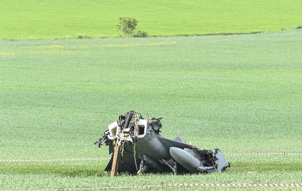 W Czechach rozbił się węgierski myśliwiec Gripen