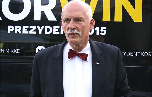 Janusz Korwin-Mikke miał wypadek na motocyklu