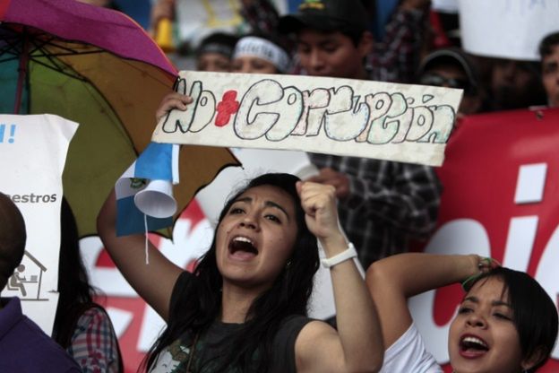 Protesty przeciwko korupcji w Gwatemali