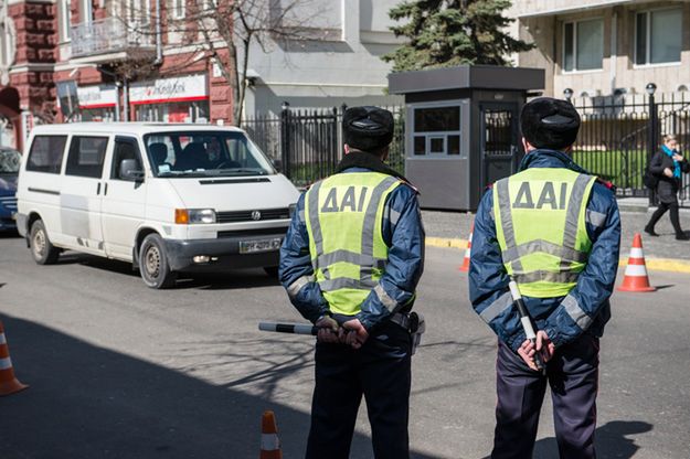 Pierwsze patrole policji w Kijowie