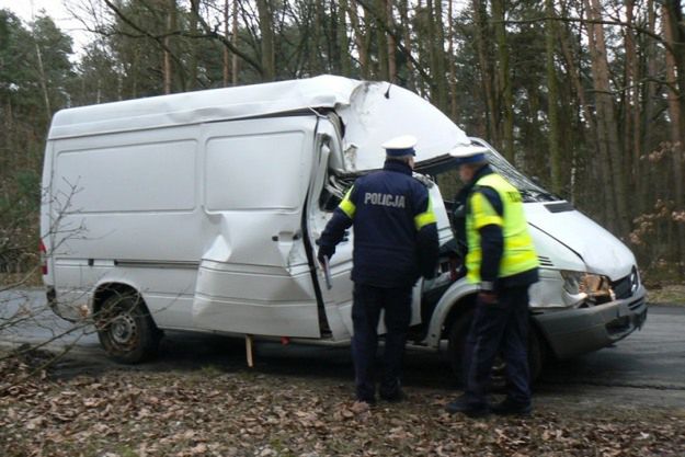 Staranował policyjną blokadę i uciekł do lasu. Policjantom z Leszna udało się go zatrzymać