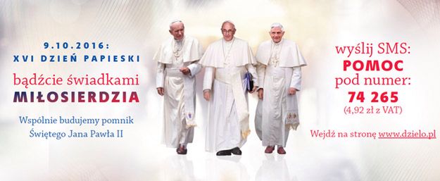 W niedzielę w Polsce - obchody XVI Dnia Papieskiego