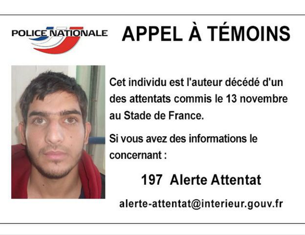 Francuska policja prosi o pomoc w zidentyfikowaniu jednego z kamikadze