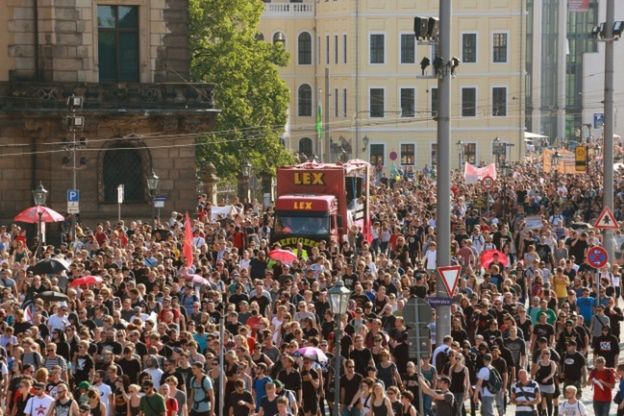 W Dreźnie demonstracja poparcia dla uchodźców