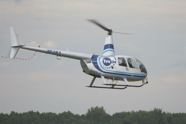 Awaryjne lądowanie śmigłowca stacji TVN "Błękitnego 24" w Radomiu