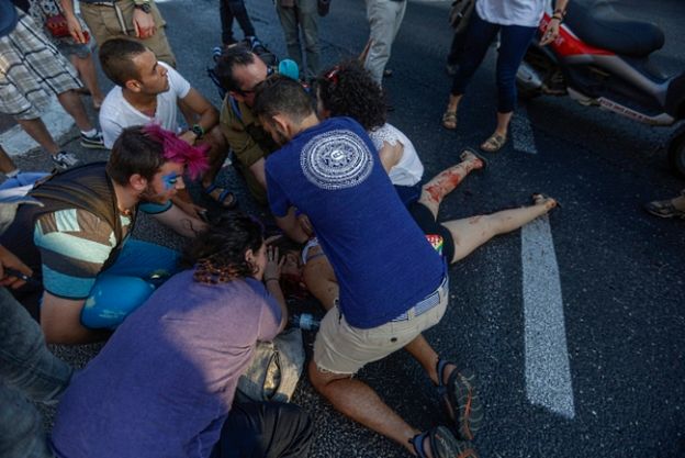 Nożownik zaatakował uczestników Gay Pride w Jerozolimie; są ranni