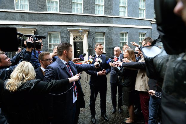 Prezydent Andrzej Duda odpiera ataki za swoją wypowiedź w Londynie