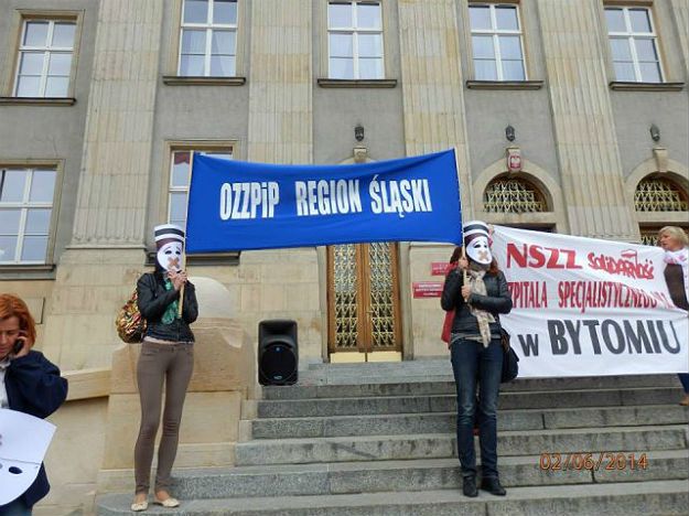 Protest pielęgniarek na Śląsku