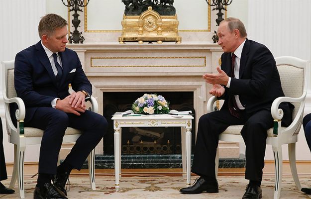Premier Słowacji Robert Fico rozmawiał w Moskwie z prezydentem Rosji Władimirem Putinem
